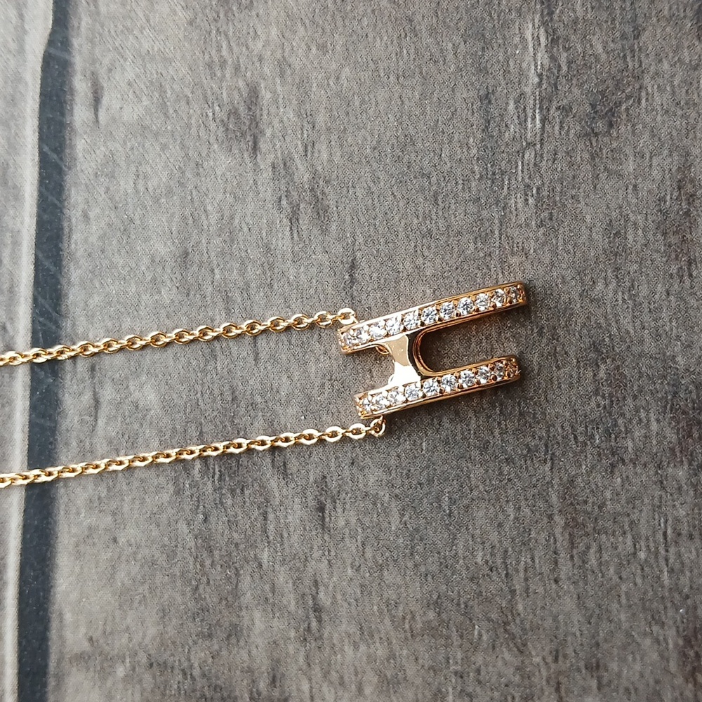 Simple Rose Gold Plated Necklace - Picture 3 of 6